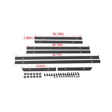 For 2018+ Jeep Wrangler JL 4Door Iron Side Skirts Rocker Panel Trim Cover Pinch Weld Cover RT-TCZ