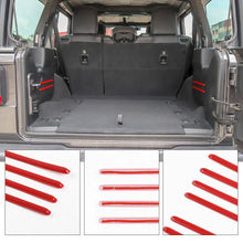 For 2018+ Jeep Wrangler JL 6PCS Rear Tail Trunk Cargo Strip Cover Trim RT-TCZ