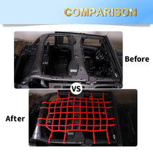 For 2018+ Jeep Wrangler JL Car Roof Side Cargo Mesh Luggage Net Kit RT-TCZ