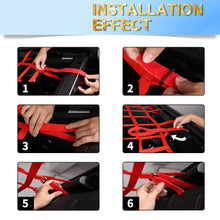 For 2018+ Jeep Wrangler JL Car Roof Side Cargo Mesh Luggage Net Kit RT-TCZ