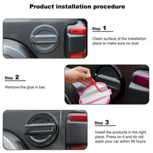 For 2018+ Jeep Wrangler JL Door Fuel Tank Gas Cap Cover Trim RT-TCZ