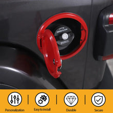 For 2018+ Jeep Wrangler JL Door Fuel Tank Gas Cap Cover With Lock Cover Trim RT-TCZ