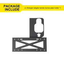 For 2018+ Jeep Wrangler JL Exterior Rear Tailgate Door Handle License Plate Holder Bracket RT-TCZ