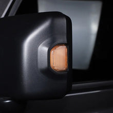For 2018+ Jeep Wrangler JL Exterior Side Door Rearview Mirror Turn Signal Light Cover, Smoked Black RT-TCZ
