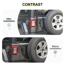 For 2018+ Jeep Wrangler JL Exterior Tailgate Ladders Rear Gate Roof Climbing Ladder Rack Accessories RT-TCZ