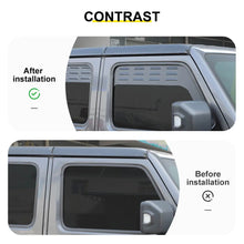 For 2018+ Jeep Wrangler JL Front Rear Window Louver Vent Rear Window Blinds Kit (4 pcs) RT-TCZ
