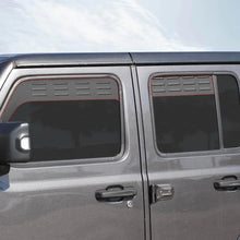 For 2018+ Jeep Wrangler JL Front Rear Window Louver Vent Rear Window Blinds Kit (4 pcs) RT-TCZ