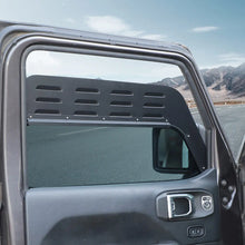 For 2018+ Jeep Wrangler JL Front Rear Window Louver Vent Rear Window Blinds Kit (4 pcs) RT-TCZ