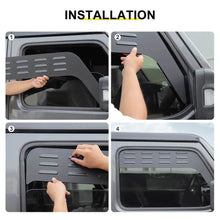 For 2018+ Jeep Wrangler JL Front Rear Window Louver Vent Rear Window Blinds Kit (4 pcs) RT-TCZ