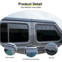 For 2018+ Jeep Wrangler JL Front Rear Window Louver Vent Rear Window Blinds Kit (4 pcs) RT-TCZ