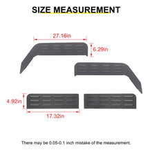 For 2018+ Jeep Wrangler JL Front Rear Window Louver Vent Rear Window Blinds Kit (4 pcs) RT-TCZ