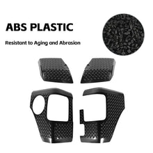 For 2018+ Jeep Wrangler JL Front Wheel Eyebrow Angle & Tail Light  Angle Trim Guards Black RT-TCZ