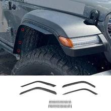 For 2018+ Jeep Wrangler JL Front & Rear Fender Flares Extensions Compatible RT-TCZ