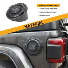 For 2018+ Jeep Wrangler JL Fuel Tank Gas Cap Cover Trim Black American Flag RT-TCZ