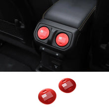 For 2018+ Jeep Wrangler JL / Gladiator JT 2 x Armrest Box Rear Air Vent Trim Aluminum Alloy RT-TCZ