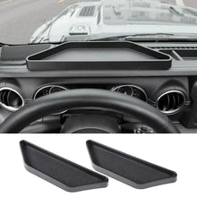 For 2018+ Jeep Wrangler JL/Gladiator JT 2 x Inner Dashboard Storage Tray Dash Organizer RT-TCZ