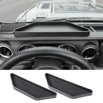 For 2018+ Jeep Wrangler JL/Gladiator JT 2 x Inner Dashboard Storage Tray Dash Organizer RT-TCZ
