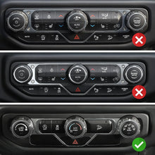 For 2018+ Jeep Wrangler JL/Gladiator JT Air Conditioner Headlight Switch Knob Trim Kit RT-TCZ