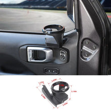 For 2018+ Jeep Wrangler JL/Gladiator JT Front Door Water Cup Bracket Holder Right & Left Side RT-TCZ