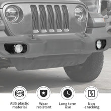 For 2018+ Jeep Wrangler JL/Gladiator JT Front Fog Lamp Light Trim Bezels C-Style RT-TCZ
