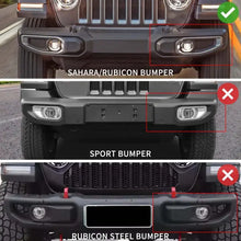 For 2018+ Jeep Wrangler JL/Gladiator JT Front Fog Light & Front Bumper Fog Light Trim Bezels RT-TCZ