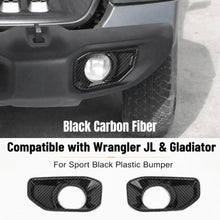 For 2018+ Jeep Wrangler JL/Gladiator JT Front Fog Light & Front Bumper Fog Light Trim Bezels RT-TCZ