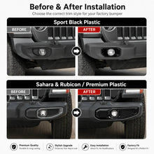 For 2018+ Jeep Wrangler JL/Gladiator JT Front Fog Light & Front Bumper Fog Light Trim Bezels RT-TCZ