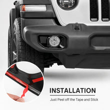 For 2018+ Jeep Wrangler JL/Gladiator JT Front Fog Light & Front Bumper Fog Light Trim Bezels RT-TCZ