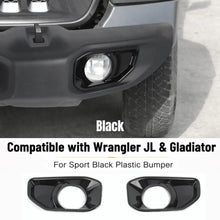 For 2018+ Jeep Wrangler JL/Gladiator JT Front Fog Light & Front Bumper Fog Light Trim Bezels RT-TCZ