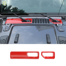 For 2018+ Jeep Wrangler JL Gladiator JT Front Windshield Wiper Base Trim Cover - Hood Accent RT-TCZ