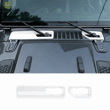 For 2018+ Jeep Wrangler JL Gladiator JT Front Windshield Wiper Base Trim Cover - Hood Accent RT-TCZ