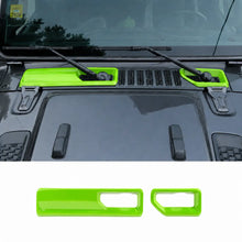 For 2018+ Jeep Wrangler JL Gladiator JT Front Windshield Wiper Base Trim Cover - Hood Accent RT-TCZ