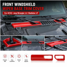 For 2018+ Jeep Wrangler JL Gladiator JT Front Windshield Wiper Base Trim Cover - Hood Accent RT-TCZ