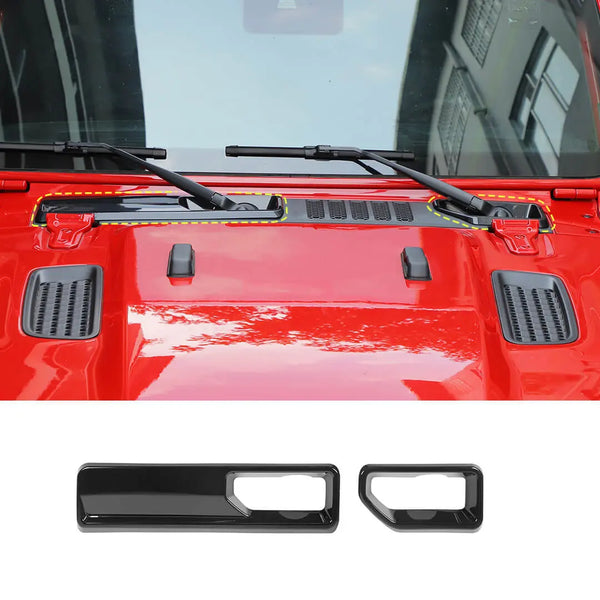 RT-TCZ Front Windshield Wiper Base Trim Cover For 2018+ Jeep