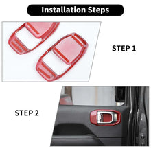 For 2018+ Jeep Wrangler JL/ Gladiator JT Interior Rear Door Handle Bowl Cover Trim 4-Door RT-TCZ