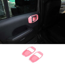 For 2018+ Jeep Wrangler JL/ Gladiator JT Interior Rear Door Handle Bowl Cover Trim 4-Door RT-TCZ