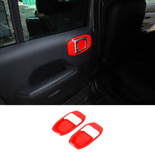 For 2018+ Jeep Wrangler JL/ Gladiator JT Interior Rear Door Handle Bowl Cover Trim 4-Door RT-TCZ