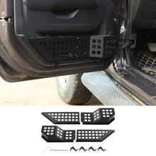 For 2018+ Jeep Wrangler JL/Gladiator JT Metal Front Door Net Mount Pockets Storage Box Organizer Black RT-TCZ