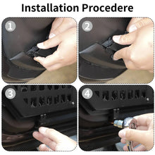 For 2018+ Jeep Wrangler JL/Gladiator JT Metal Front Door Net Mount Pockets Storage Box Organizer Black RT-TCZ