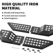 For 2018+ Jeep Wrangler JL/Gladiator JT Metal Front Door Net Mount Pockets Storage Box Organizer Black RT-TCZ