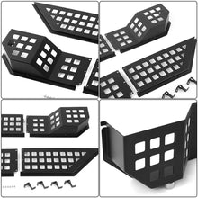 For 2018+ Jeep Wrangler JL/Gladiator JT Metal Front Door Net Mount Pockets Storage Box Organizer Black RT-TCZ