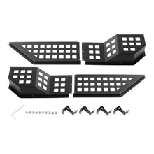 For 2018+ Jeep Wrangler JL/Gladiator JT Metal Front Door Net Mount Pockets Storage Box Organizer Black RT-TCZ