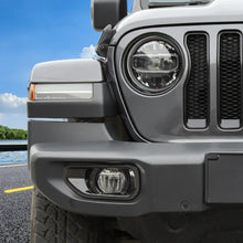 For 2018+ Jeep Wrangler JL/Gladiator JT Sport Front Fog Lamp Light Trim Bezels Carbon Fiber RT-TCZ