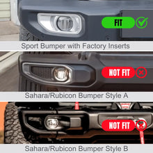 For 2018+ Jeep Wrangler JL/Gladiator JT Sport Front Fog Lamp Light Trim Bezels RT-TCZ