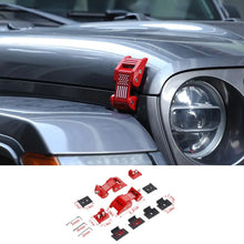 For 2018+ Jeep Wrangler JL JK Gladiator JT Hood Latch Catch Buckle USA Flag RT-TCZ