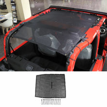 For 2018+ Jeep Wrangler JL JLU 2 Door Bikini Mesh Shade Top Cover UV Protection Full Length RT-TCZ