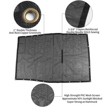 For 2018+ Jeep Wrangler JL JLU 2 Door Mesh Shade Top Cover UV Protection Polyester Durable Sun Shade Long Size RT-TCZ