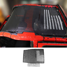 For 2018+ Jeep Wrangler JL JLU 2 Door Mesh Shade Top Cover UV Protection Polyester Durable Sun Shade Long Size RT-TCZ