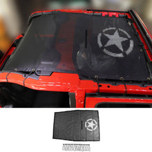 For 2018+ Jeep Wrangler JL JLU 2 Door Mesh Shade Top Cover UV Protection Polyester Durable Sun Shade Long Size RT-TCZ