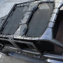 For 2018+ Jeep Wrangler JL JLU 4 Door Sunshade Top Mesh Cover UV Blocker Bikini Screen RT-TCZ